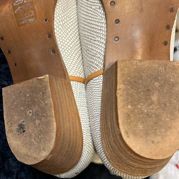 FREE PEOPLE WE THE FREE ‘MONTAGE’ LEATHER TALL BOOTS IN WHITE CROC SILVER STUDS - Picture 10 of 12